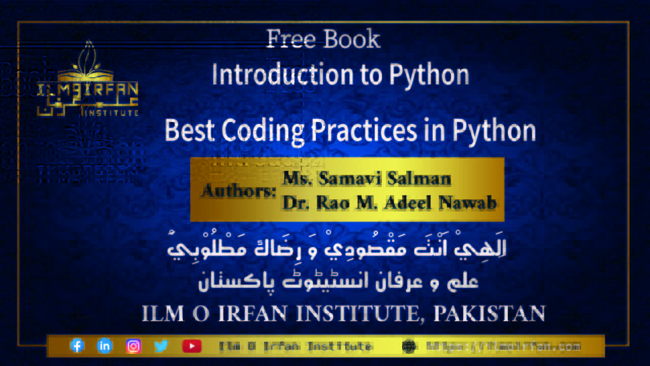 Introduction to Python - Ilm o Irfan Technologies